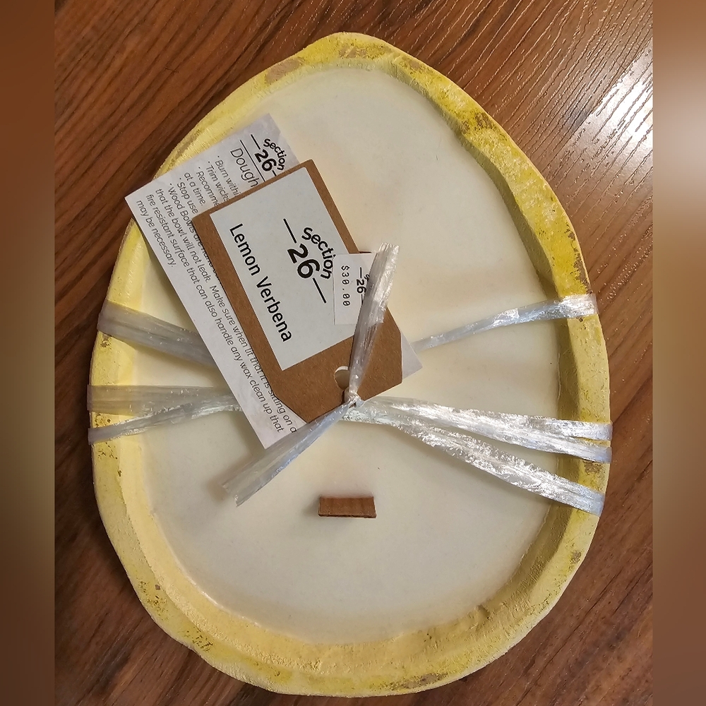 Lemon Verbena Dough Bowl Candle